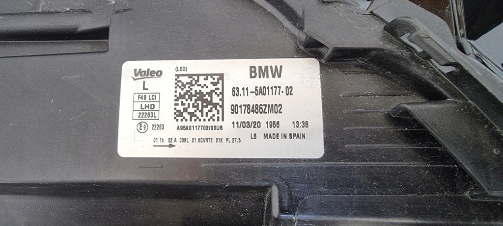 Frontscheinwerfer BMW X1 F48 5A01177-02 LED Links Scheinwerfer Headlight SCH4313076638rr