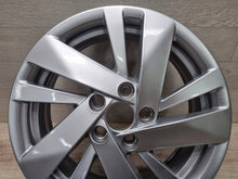Load image into Gallery viewer, 1x Alufelge 15 Zoll 5.5" 5x100 40ET Glanz Silber 2G0601025BB VW Polo Rim Wheel FEL2591917654fz