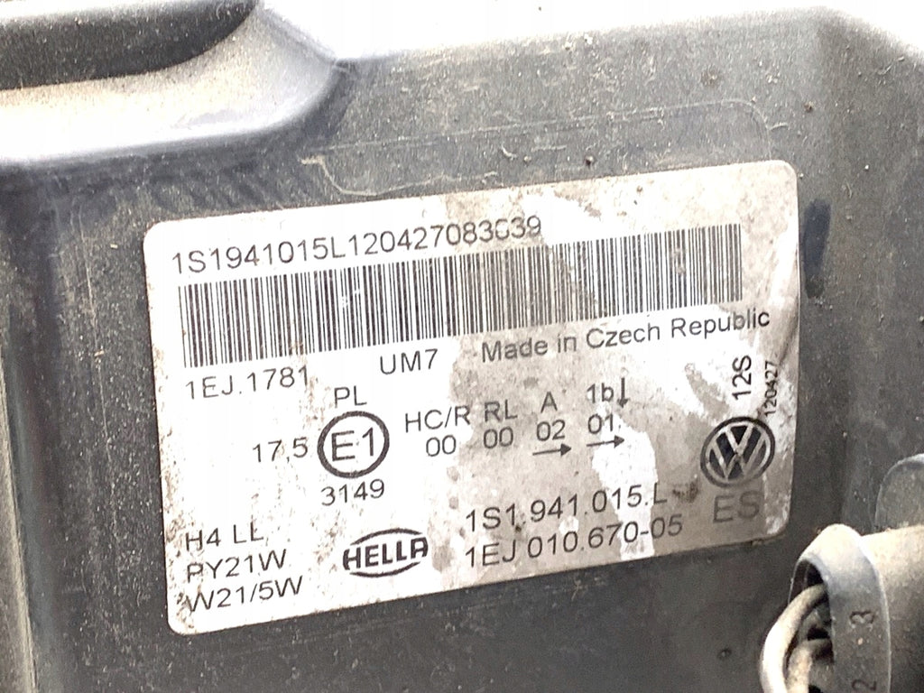 Frontscheinwerfer VW Up 730-11817 1S1941015L Links Scheinwerfer Headlight