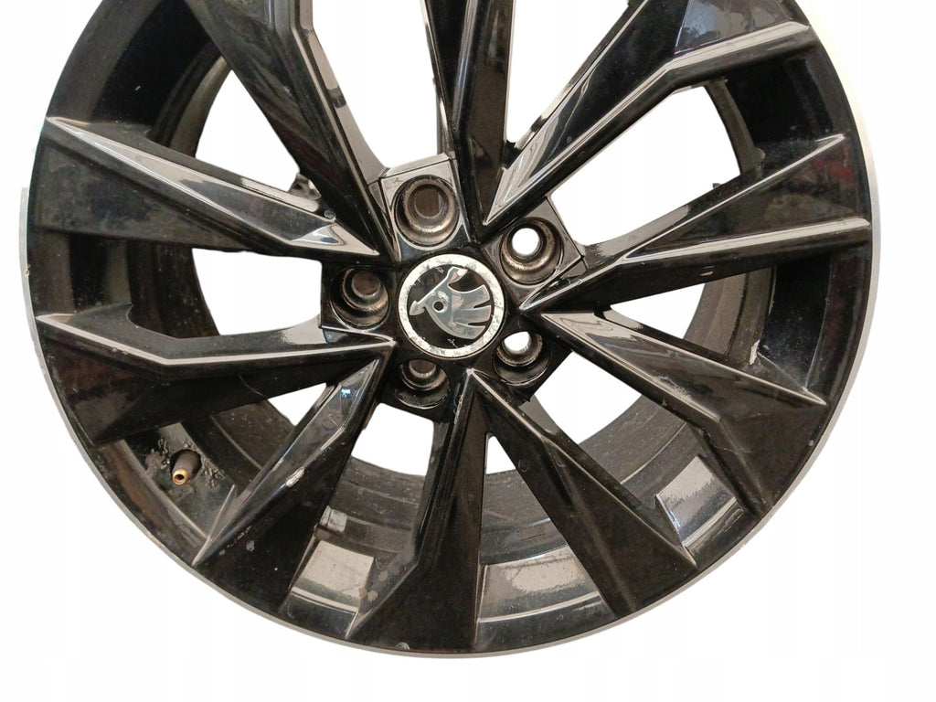 1x Alufelge 16 Zoll 7.0" 5x100 46ET Glanz Schwarz 6V0601025F Skoda Rapid FEL8671268331fc