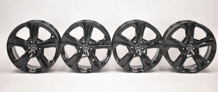 4x Alufelge 19 Zoll 8.0" 5x112 27ET Glanz Silber 4K8601025 Audi Rim Wheel FEL5665299473gu