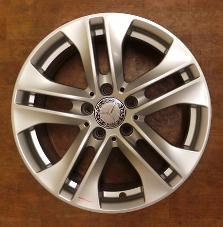 1x Alufelge 17 Zoll 7.5" 5x112 47ET Glanz Silber Mercedes-Benz W204 Rim Wheel FEL9690996980ie