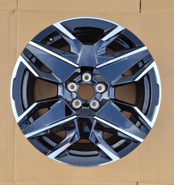 1x Alufelge 19 Zoll 7.5" 5x108 50ET Glanz Schwarz 9842668980 Peugeot II 2008 I FEL7261814662dp