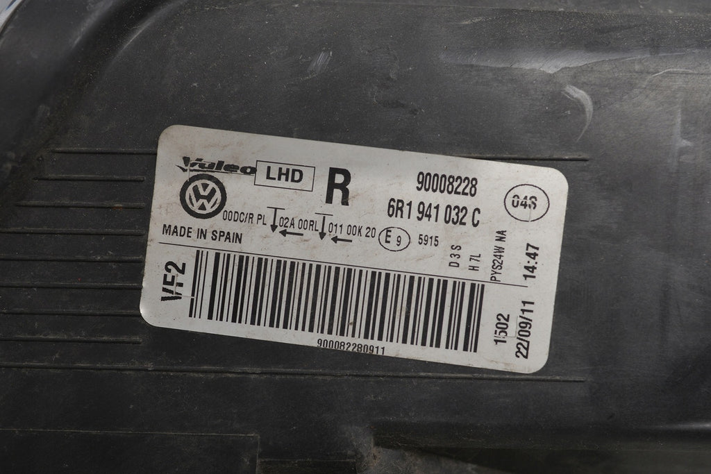 Frontscheinwerfer VW Polo 6R1941032C Xenon Rechts Scheinwerfer Headlight SCH1039107015un
