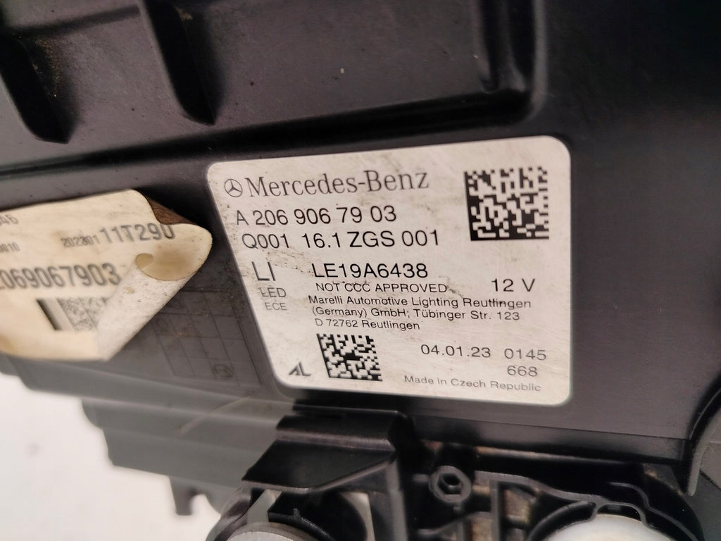 Frontscheinwerfer Mercedes-Benz W206 A2069067903 Links Scheinwerfer Headlight SCH1818338298of