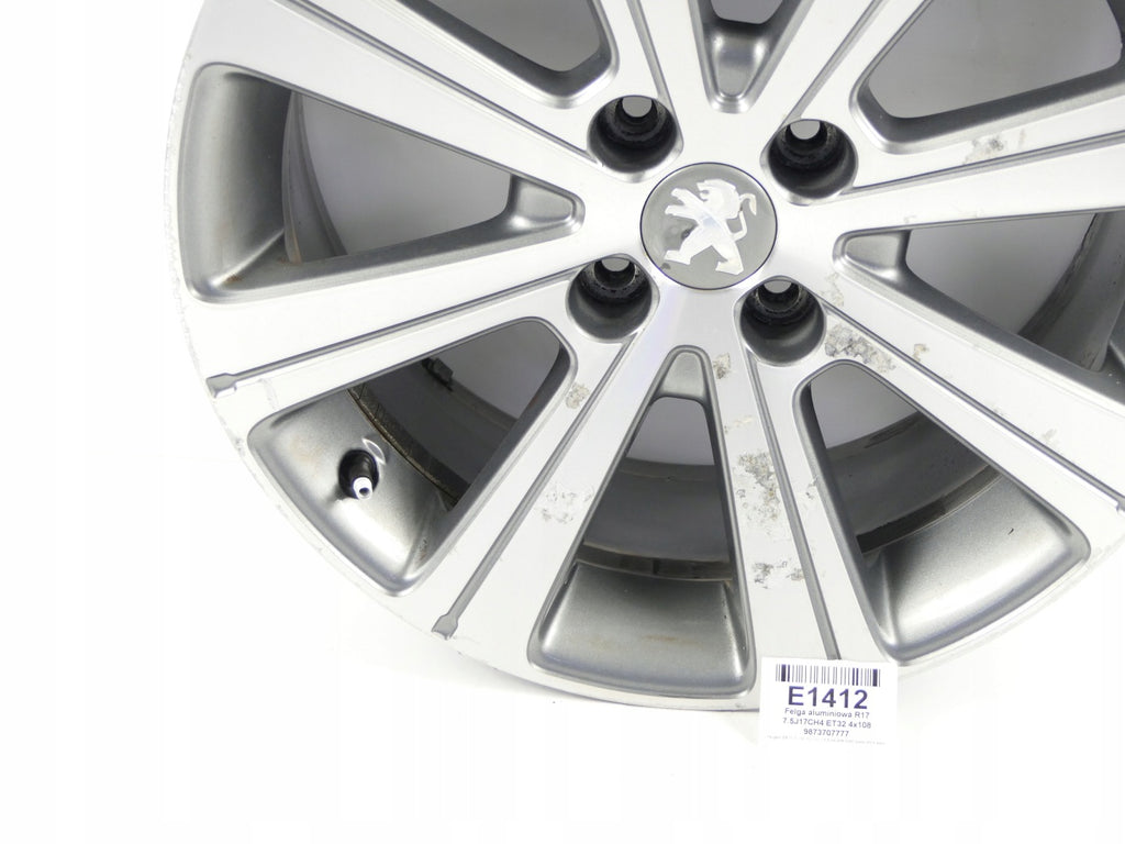 1x Alufelge 17 Zoll 7.5" 4x108 32ET 9673707777 Mg 308 Rim Wheel FEL5900362346yf