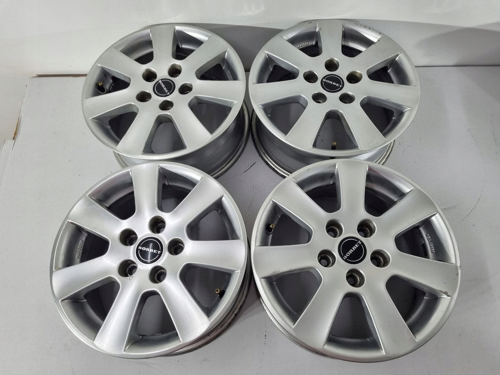 4x Alufelge 16 Zoll 6.5" 5x110 40ET Glanz Silber CVR265 Opel Rim Wheel FEL7420227923yr