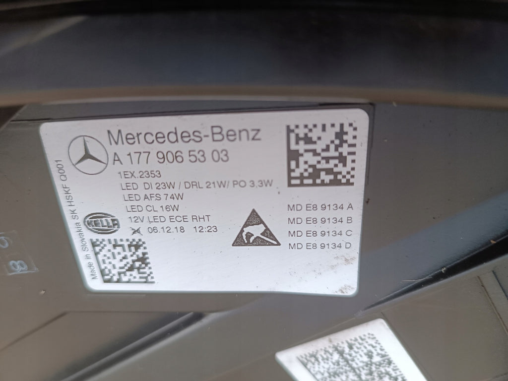 Frontscheinwerfer Mercedes-Benz W177 A1779065303 LED Links Headlight