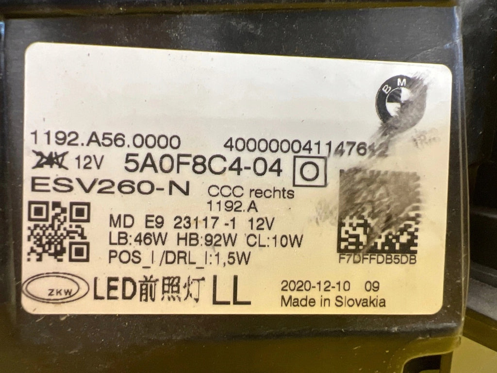 Frontscheinwerfer BMW 4 G22 G82 G23 G26 5A0F8C4-04 Laser Rechts Headlight SCH1270045859yg