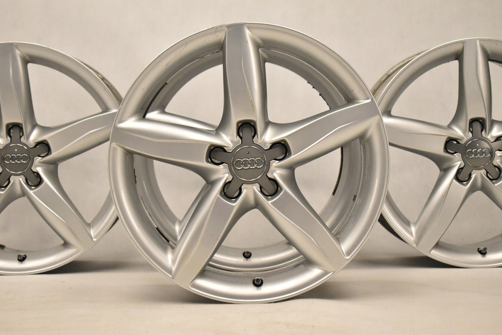 4x Alufelge 18 Zoll 8.0" 5x112 47ET Glanz Silber 8K0601025D Audi A4 B8 Rim Wheel FEL1621223019rw