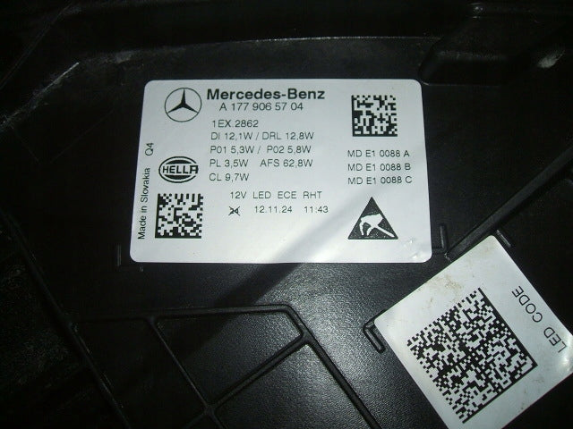 Frontscheinwerfer Mercedes-Benz W177 A1779065704 Full LED Links Headlight SCH2057134333vy