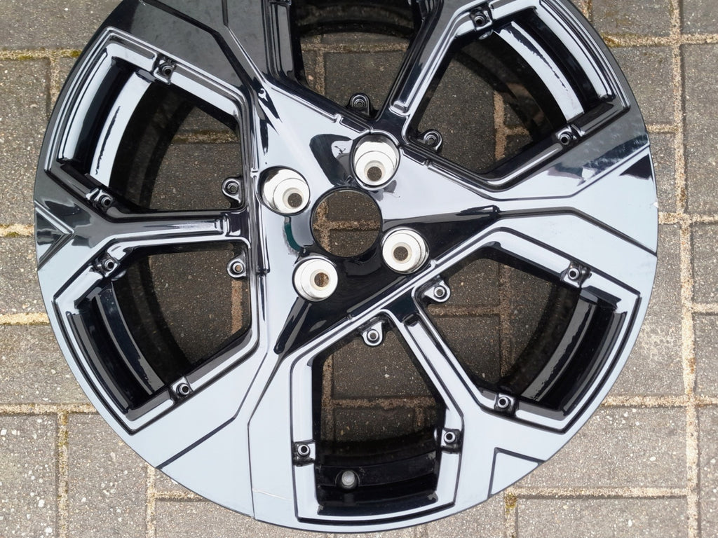 1x Alufelge 18 Zoll 6.5" 4x108 26ET Glanz Schwarz 9861555180 Citroën I Rim Wheel FEL7624746018te