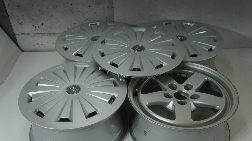 4x Alufelge 16 Zoll 7.0" 5x112 35ET Glanz Silber 8W0601025 Audi Rim Wheel