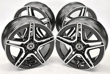 Load image into Gallery viewer, 4x Alufelge 18 Zoll 7.5" 5x112 49ET Glanz Schwarz A1774011500 Mercedes-Benz W177 FEL5960926539zz