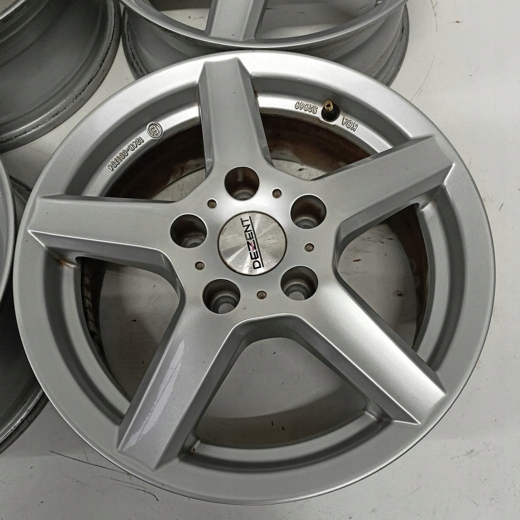 4x Alufelge 15 Zoll 6.0" 5x112 43ET Glanz Silber KBA52969 Audi I Rim Wheel FEL7977778342eo
