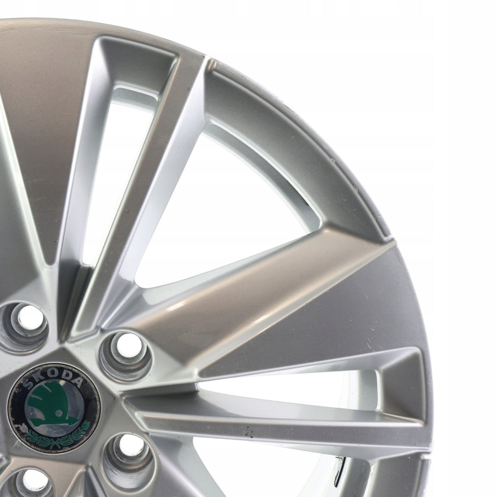 1x Alufelge 17 Zoll 7.0" 5x112 45ET Glanz Graphit 57A601025 Mg Karoq Rim Wheel FEL3267803060sw