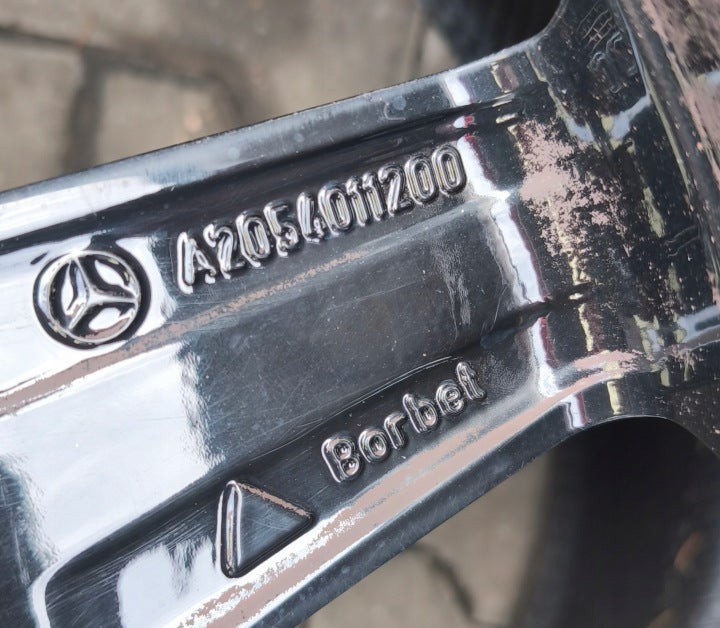 1x Alufelge 18 Zoll 8.5" 5x112 49ET Matt Schwarz A2054011200 Mercedes-Benz W205 FEL4725775356sr