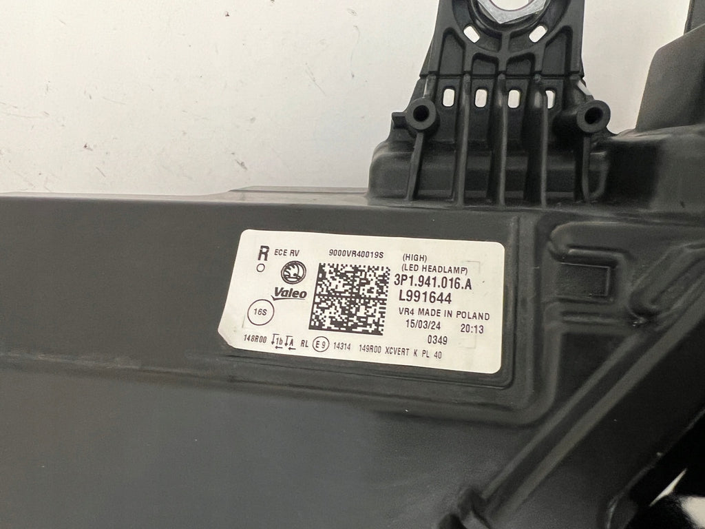 Frontscheinwerfer Skoda Superb I 3P1941016A LED Rechts Scheinwerfer Headlight SCH2727058362sx