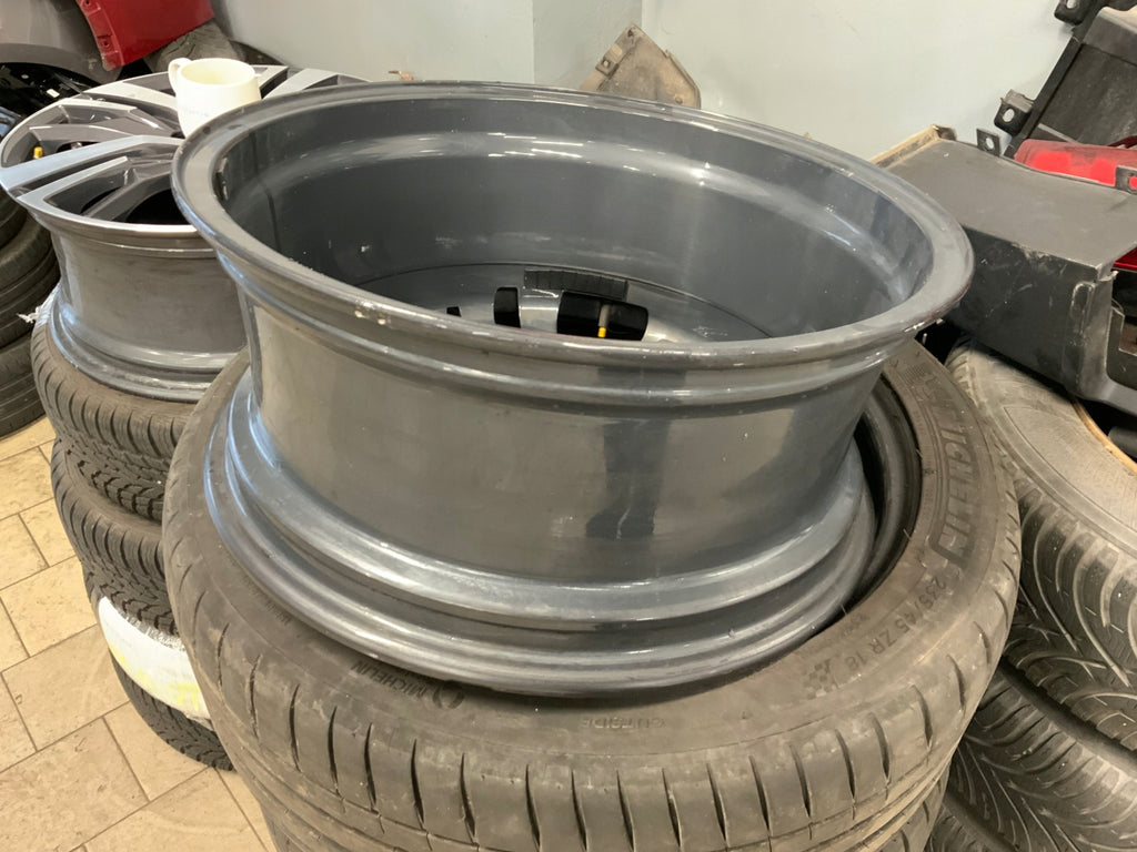 1x Alufelge 18 Zoll 7.5" 5x108 49ET Glanz Schwarz 9809687377 Peugeot 5008 I FEL4690639709rz