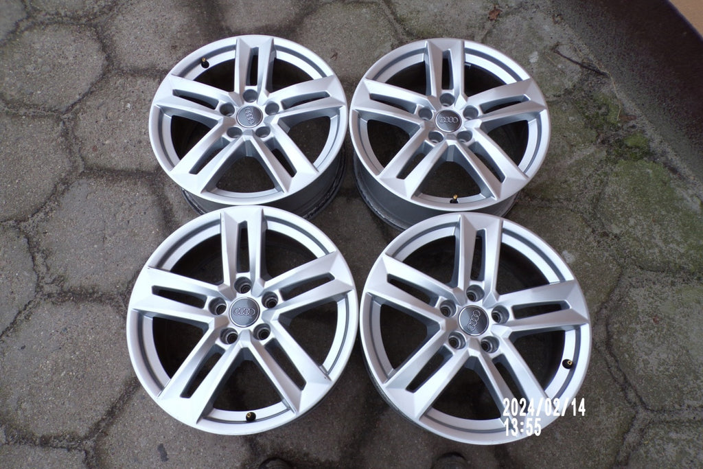 4x Alufelge 17 Zoll 7.0" 5x112 42ET Glanz Silber 8W0601025 Audi A4 Rim Wheel FEL1569844039fb
