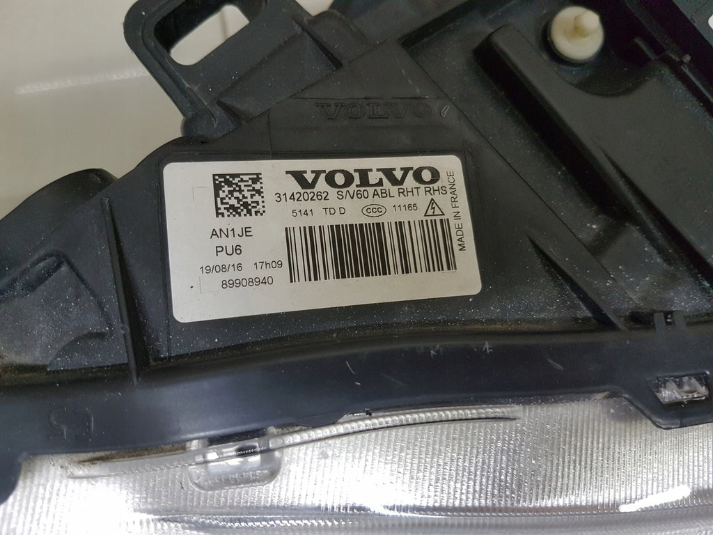 Frontscheinwerfer Volvo S60 V60 31420262 Xenon Rechts Scheinwerfer Headlight SCH1918468868jv