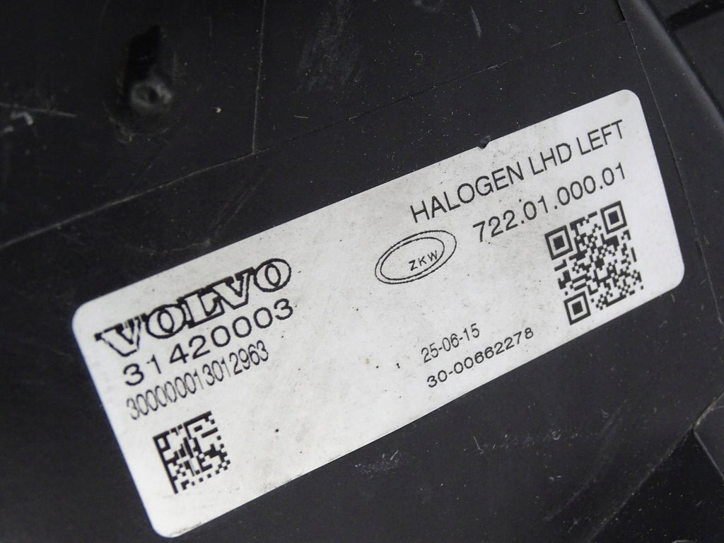Frontscheinwerfer Volvo V40 31420003 Ein Stück (Rechts oder Links) Headlight SCH5734858265ov