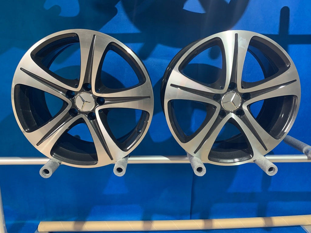 4x Alufelge 18 Zoll 8.0" 5x112 43ET Glanz Silber A2134011400 Mercedes-Benz W213 FEL2390575310by