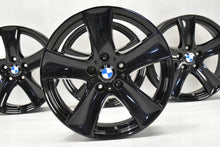 Laden Sie das Bild in den Galerie-Viewer, 4x Alufelge 18 Zoll 8.5" 5x120 46ET Glanz Schwarz 6770200 BMW X5 E70 Rim Wheel FEL1479985036ib