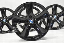 Laden Sie das Bild in den Galerie-Viewer, 4x Alufelge 18 Zoll 8.5" 5x120 46ET Glanz Schwarz 6770200 BMW X5 E70 Rim Wheel FEL1479985036ib