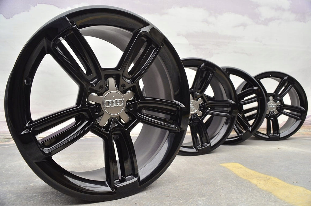 4x Alufelge 18 Zoll 8.0" 5x112 Schwarz 562765964567 Audi C5 A4 B6 B7 Rim Wheel FEL4970353415ny