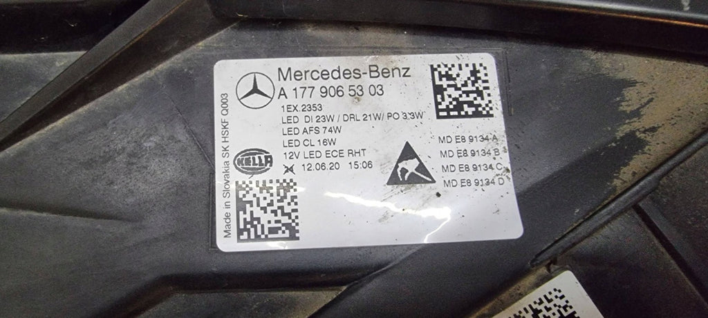 Frontscheinwerfer Mercedes-Benz W177 A1779065303 LED Links Headlight SCH6104054107cb