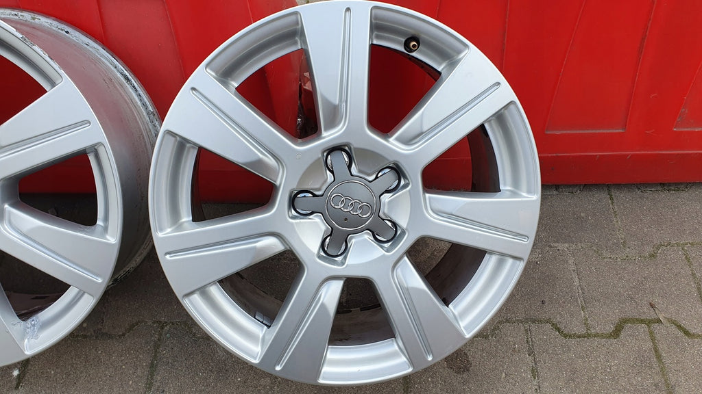 4x Alufelge 17 Zoll 7.0" 5x112 42ET Glanz Silber 4F601025CG Audi Rim Wheel