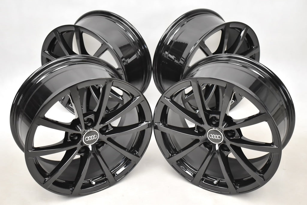 4x Alufelge 17 Zoll 7.5" 5x112 36ET Glanz Schwarz 4K0601025 Audi A6 Rim Wheel FEL8308501439hz
