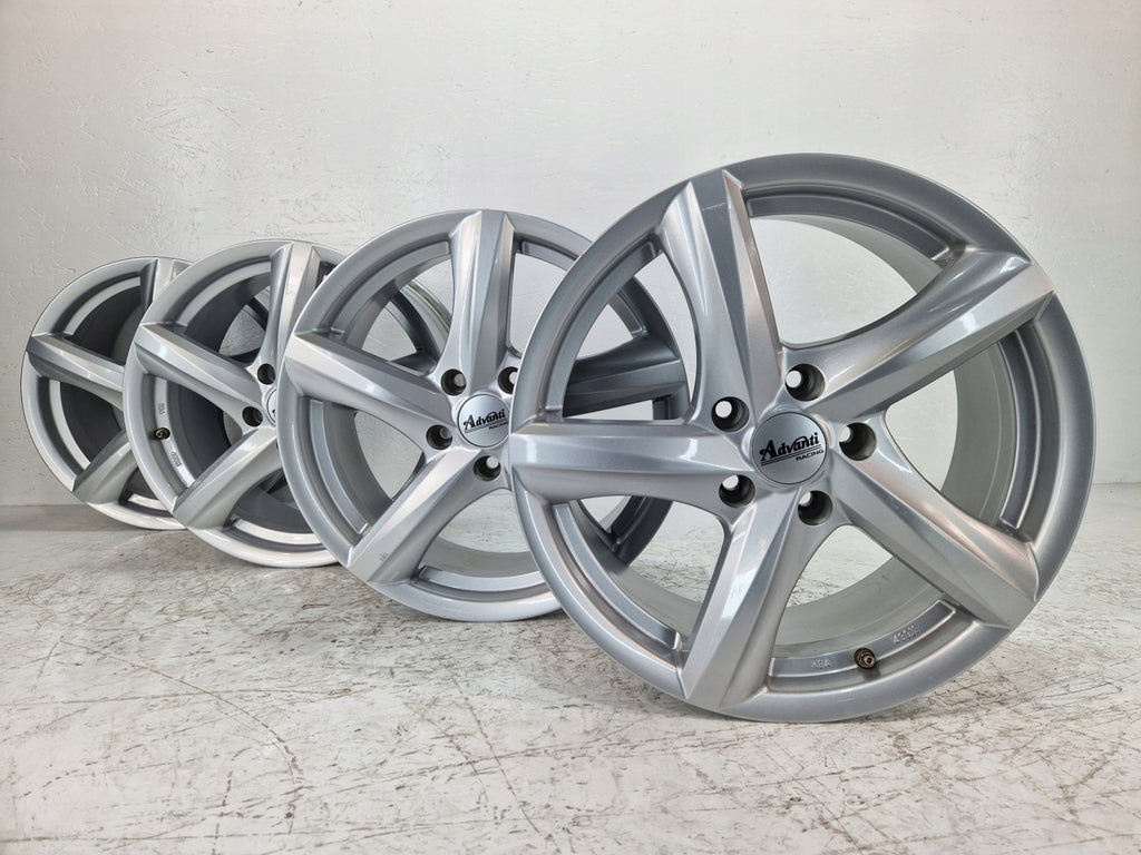 4x Alufelge 17 Zoll 7.5" 5x112 47ET Glanz Silber KBA48911 Audi I Rim Wheel FEL7210200757nb