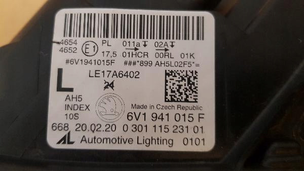 Frontscheinwerfer Skoda Fabia III 6V1941015F LED Links Scheinwerfer Headlight SCH6861374287np