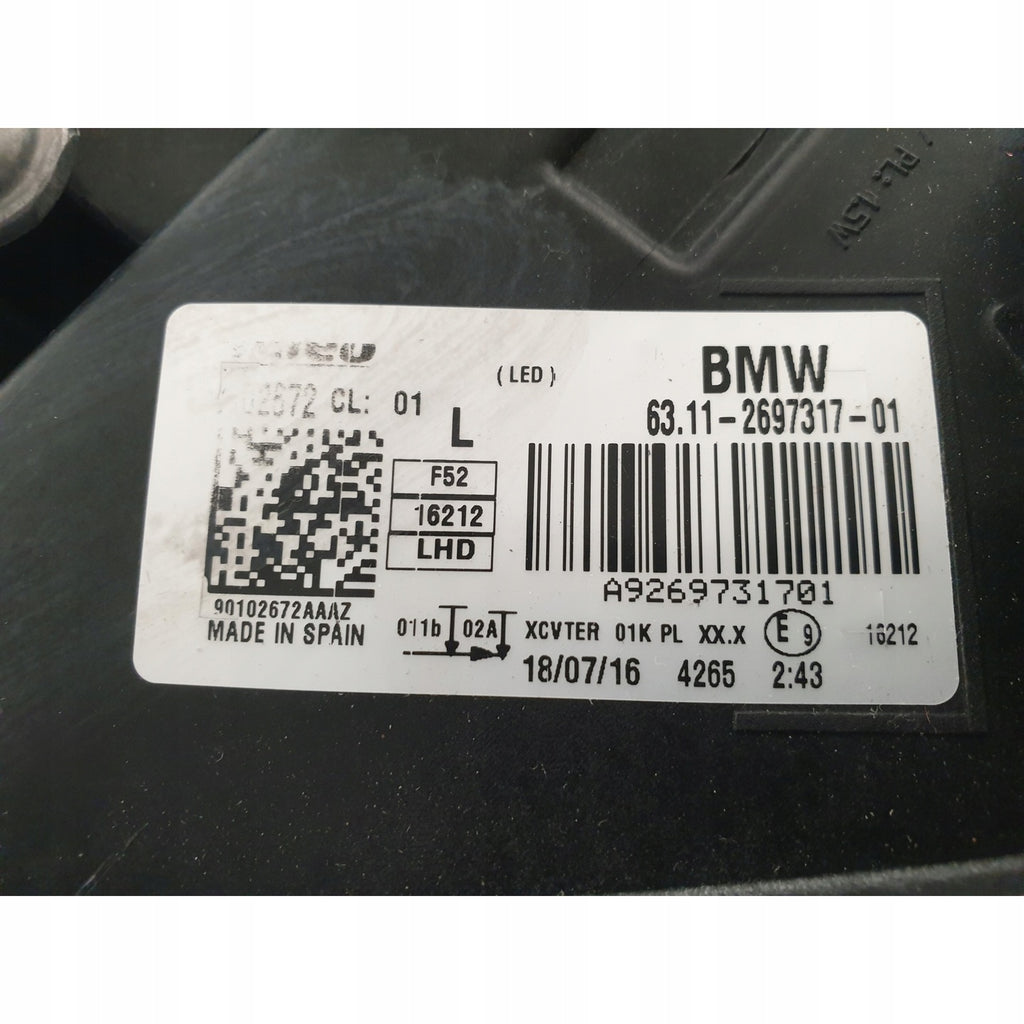 Frontscheinwerfer BMW 1 2697317-01 Full LED Links Scheinwerfer Headlight SCH4689590363we