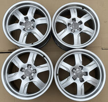 Laden Sie das Bild in den Galerie-Viewer, 4x Alufelge 17 Zoll 7.5" 5x112 28ET Glanz Silber 8T0601025B Audi A4 B8 Rim Wheel FEL7394812736wr