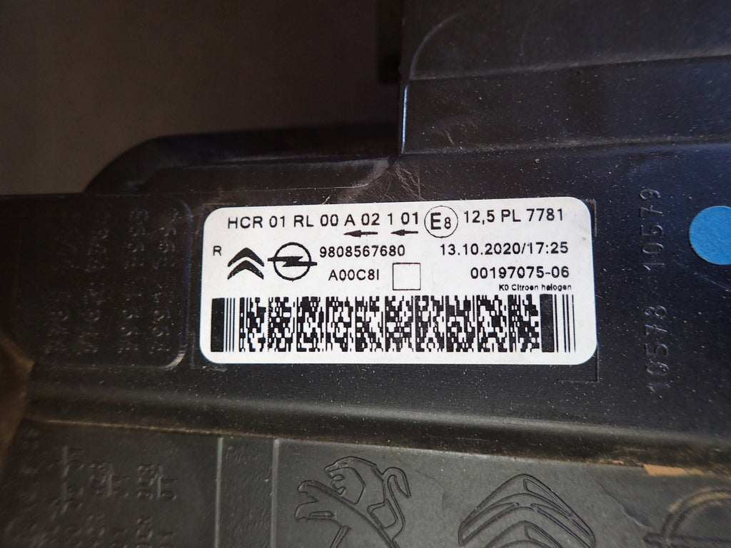 Frontscheinwerfer Opel Zafira C Vivaro Life 9808567680 Rechts Headlight SCH9291847169uj