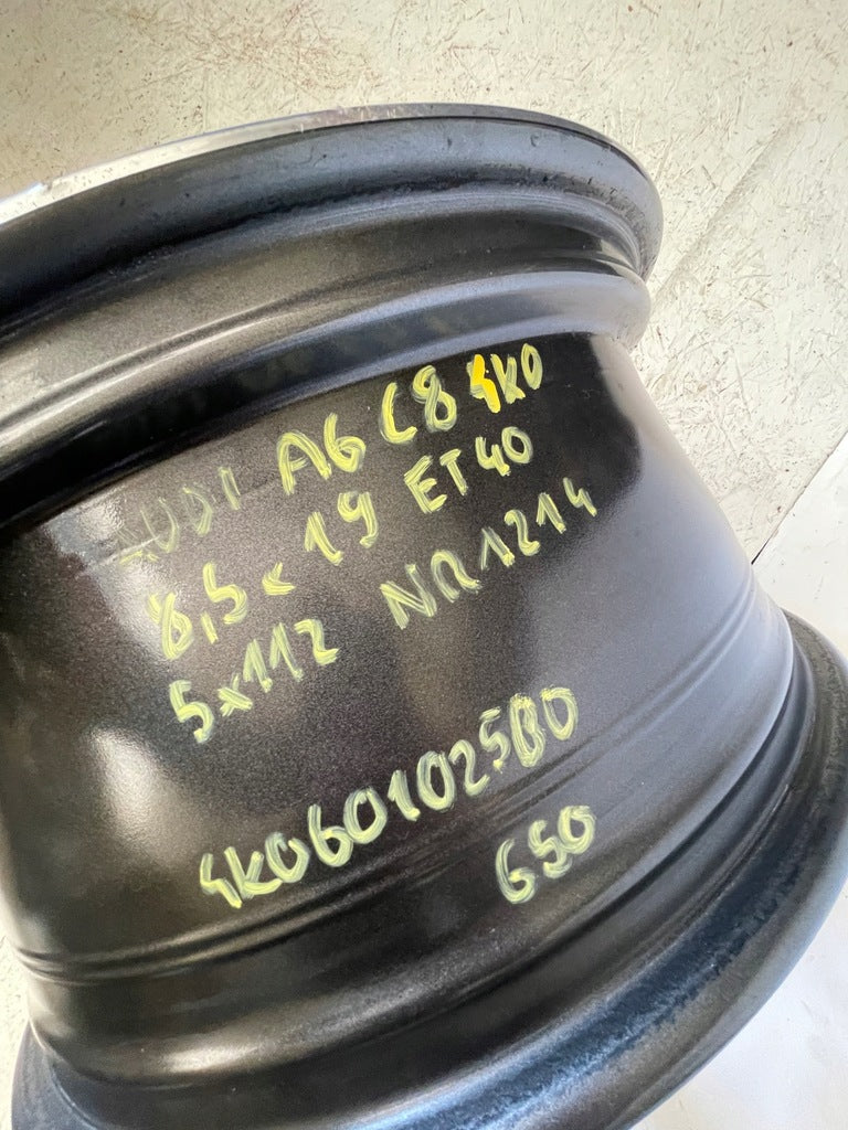 1x Alufelge 19 Zoll 8.5" 5x112 40ET Glanz Graphit 4K0601025 Audi A6 C8 Mg FEL7313597492sp
