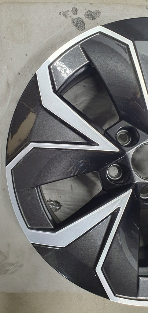 1x Alufelge 16 Zoll 6.0" 5x100 38ET Matt Schwarz 658601025 Skoda Scala Kamiq FEL2567739696qk