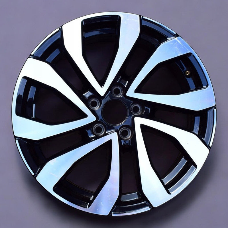 1x Alufelge 16 Zoll 6.0" 5x100 35ET Glanz Schwarz 2GM601025 VW T-Cross Rim Wheel