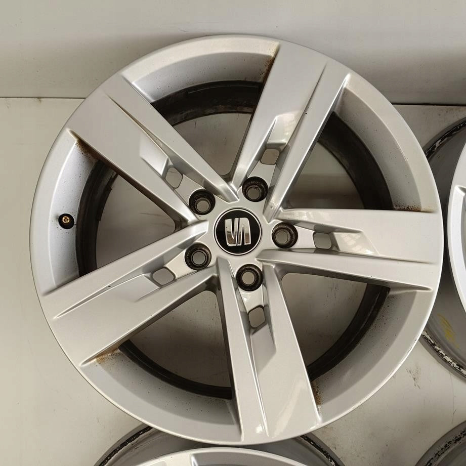 4x Alufelge 17 Zoll 7.0" 5x112 49ET Glanz Silber 5F0601025T Seat Altea Rim Wheel FEL8768930022kt