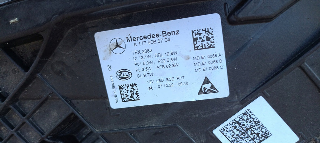 Frontscheinwerfer Mercedes-Benz A1779065704 1EX2862 Links Scheinwerfer Headlight SCH6472620302ps