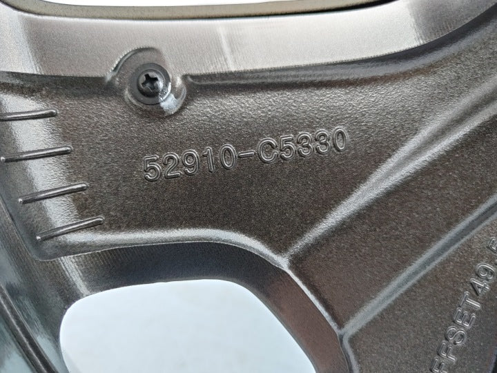 1x Alufelge 19 Zoll 7.5" 5x114.3 49ET Glanz Grau 52910-C5330 Kia Sorento III Mg FEL8367772542ve