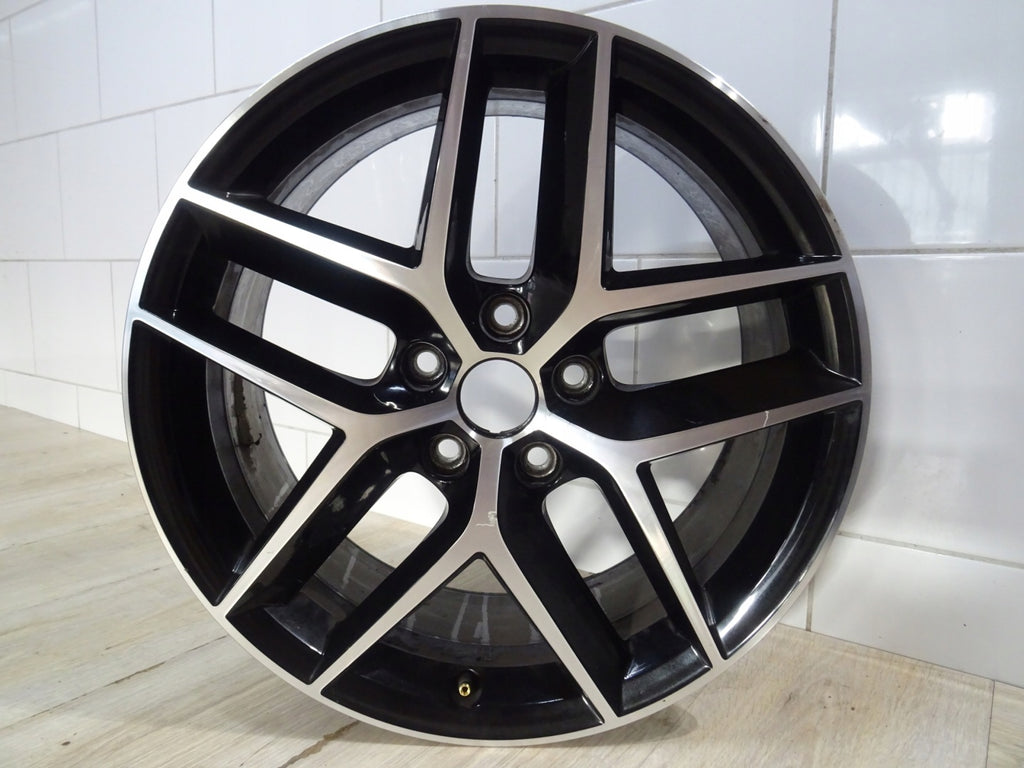 1x Alufelge 18 Zoll 7.5" 5x112 51ET Glanz Schwarz 5F0601025AB Seat Leon FEL6428030481rl