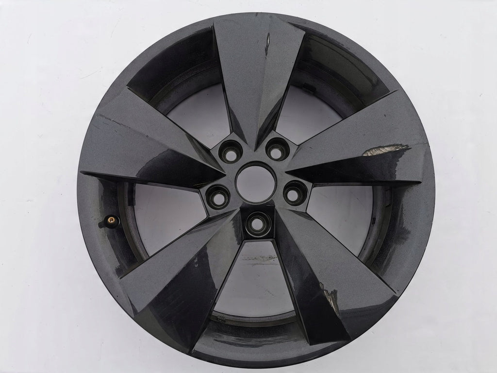 1x Alufelge 17 Zoll 6.5" 5x112 38ET Glanz Schwarz 565601025AA Skoda Kodiaq