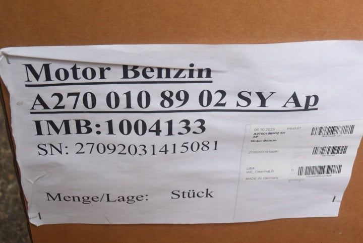 Motor Infiniti Mercedes-Benz Q30 M270 2.0 211PS 106TKm 2016 Benzin Komplett MOT8221490219vk