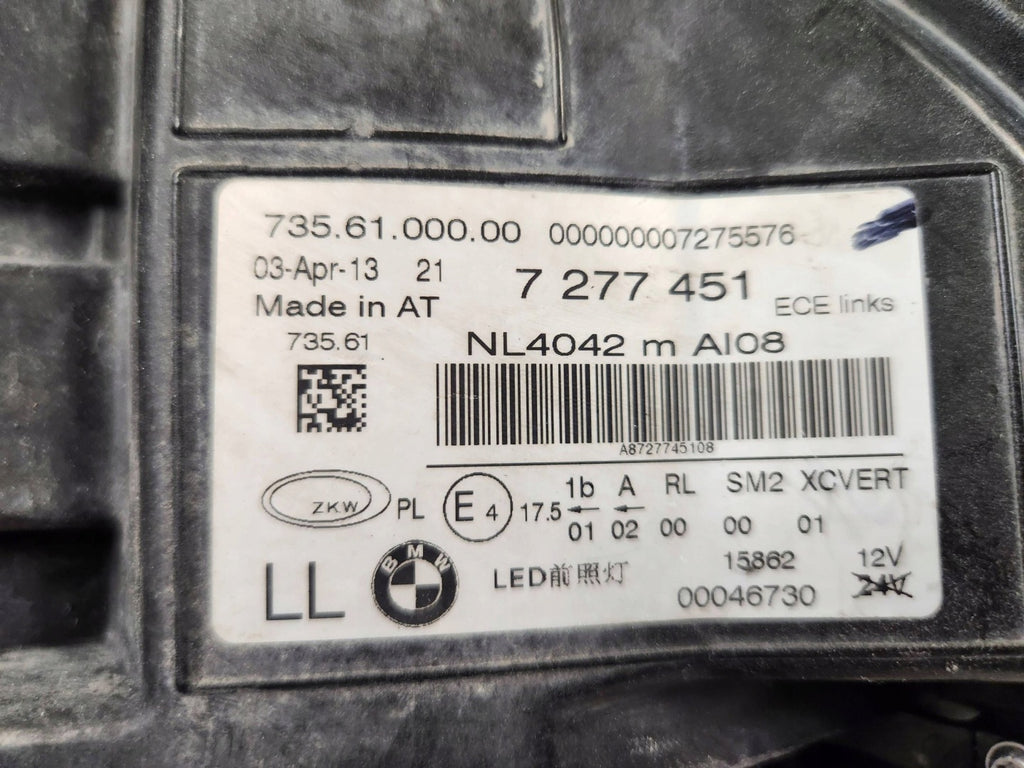 Frontscheinwerfer BMW X6 E71 7277451SCZ LED Links Scheinwerfer Headlight SCH9315056354to