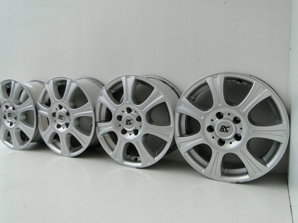 4x Alufelge 16 Zoll 6.5" 5x112 50ET Silber Mercedes-Benz Rim Wheel