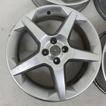 Laden Sie das Bild in den Galerie-Viewer, 4x Alufelge 17 Zoll 6.5" 4x100 41ET Glanz Silber 13189913 Opel Tigra Rim Wheel FEL9253973548eu
